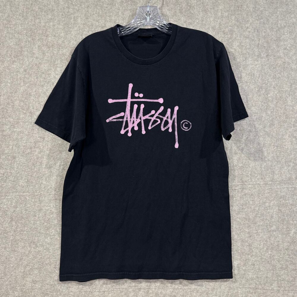 Stüssy - Basic Logo T-Shirt Black Graphic Men's Size Medium (urban outfitters)